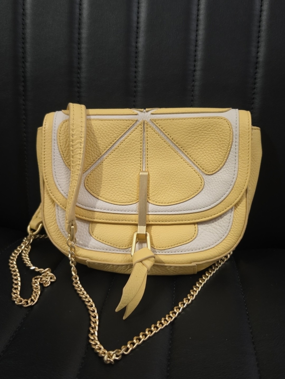 Vera Bradley Leather Lemon or Flower Crossbody Bag